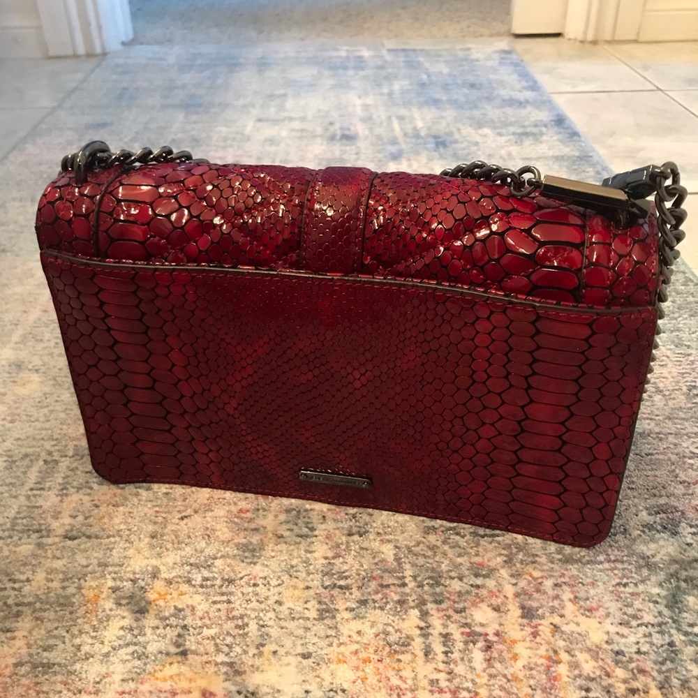 Rebecca Minkoff Red Python Love Crossbody Bag - image 4
